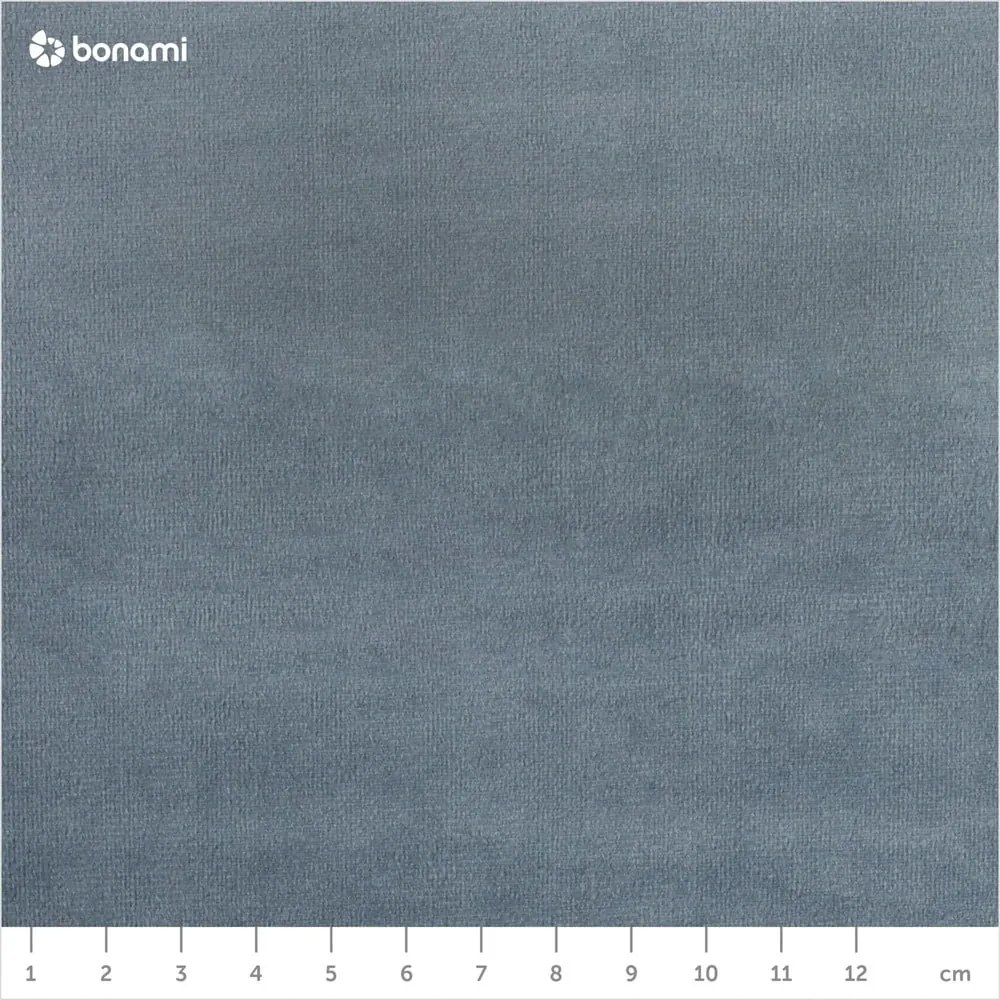 Letto matrimoniale imbottito blu chiaro con contenitore con griglia 160x200 cm Casey - Mazzini Beds