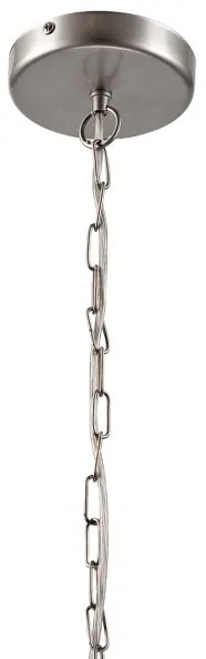 Lampadario a sospensione con catena GINA 5xE27/60W/230V cromo