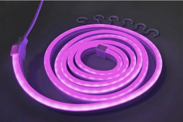 LED Striscia flessibile NEON LED/5V USB 1,8 m viola