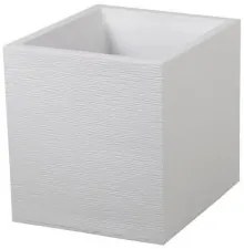 Vaso EDA Graphit Bianco Plastica Quadrato 39 x 39 x 43 cm