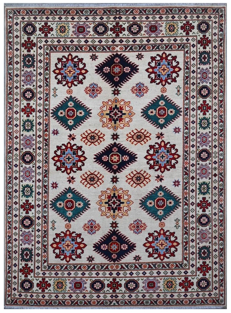 Kazak Tappeto 240x170 (Pakistan) Annodato A Mano