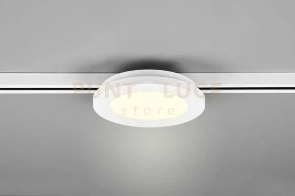 Duoline camillus plafoniera led 9w 900lm, 3000k bordo bianco d.17cm