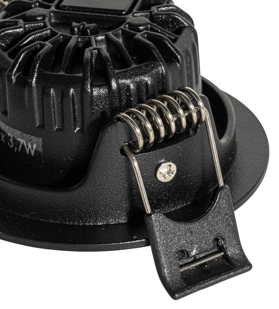 Faretto incasso nero orientabile 6,5 cm con LED incluso IP54 Ultra Slim - Pupil