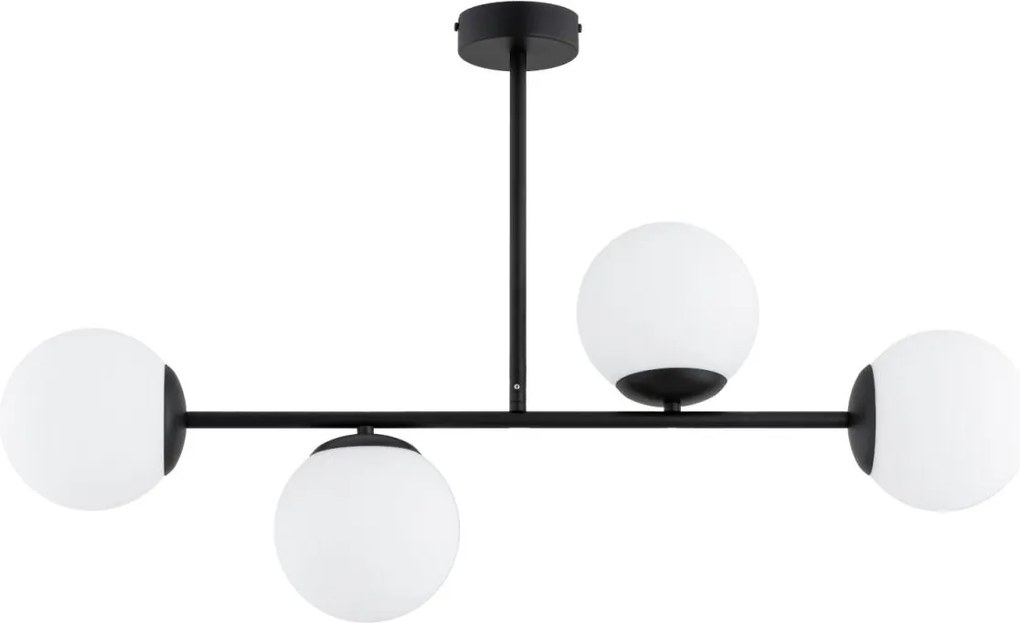 Lampadario a stelo GLORIS 4xE14/10W/230V nero