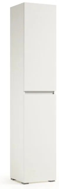 Mobile lavanderia Laundry 2 ante in truciolare bianco P 37 x L 45 x H 195 cm