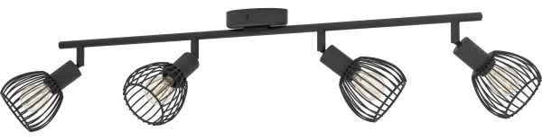 Eglo 901042 - Faretto SONNINO 4xE14/40W/230V nero