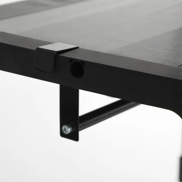 Armadio salvaspazio in tessuto MATIS con ripiani e asta appendiabiti, 140x174 cm, nero