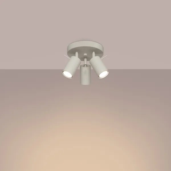 Sollux SL.1497 - Faretto RING 3xGU10/10W/230V color crema