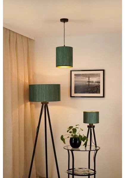 Brilagi - Lampadario a sospensione con filo BOSTON ROLLER 1xE27/15W/230V diametro 21 cm verde/oro