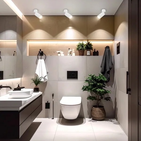 Brilagi - Luce Spot da bagno SELE 1xGU10/30W/230V IP44 bianco