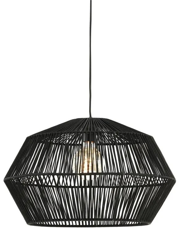 Nero opaco apparecchio da soffitto ø 49 cm Deya - Light &amp; Living