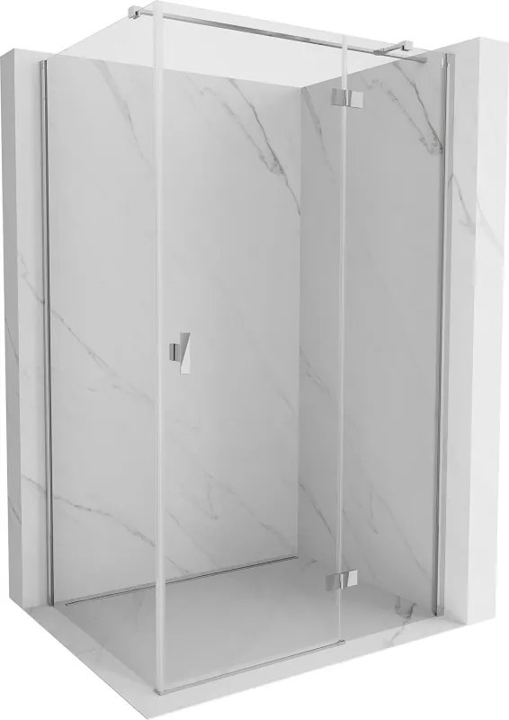 Mexen Mist-H T cabina doccia a battente destra 100 x 90 cm, trasparente, cromo - 8A5T-100-090-01-00-P