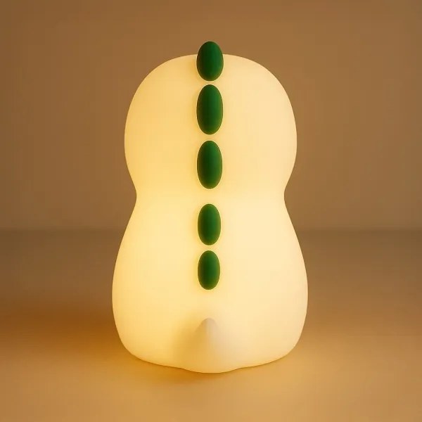 Lampada da notte ricaricabile per bambini DINO LED RGBW dimmerabile, 1W/5V, 1200 mAh