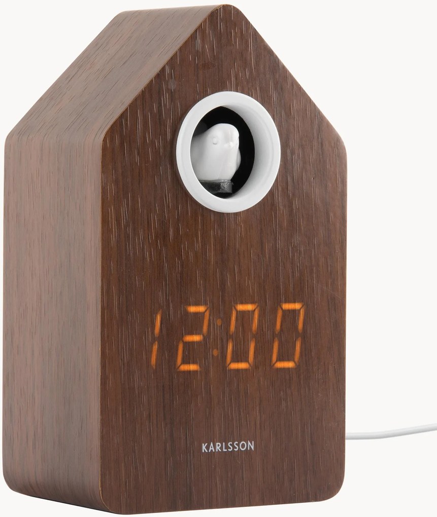 Sveglia in legno a LED Cuckoo
