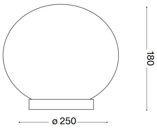 Ideal Lux - Lampada da tavolo LED CANDY 1xG9/3W/230V diametro 25 cm bianco