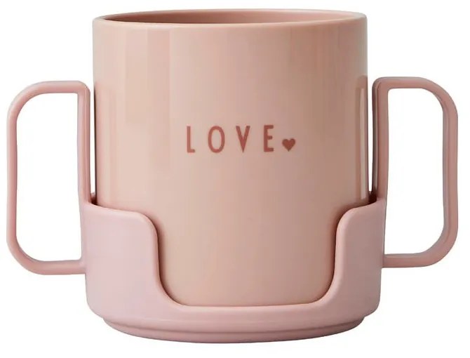 Tazza rosa per bambini Amore Mini - Design Letters