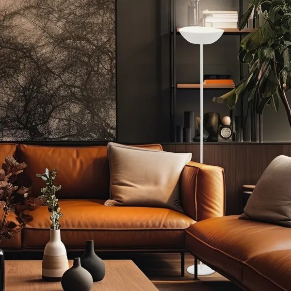 Briloner 1500016 - Lampada da terra LED dimmerabile ESTATE 8W/5V 4000 mAh bianca