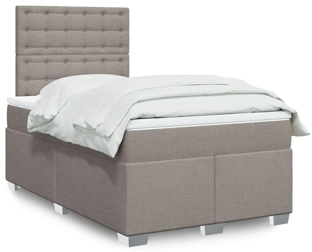 Giroletto A Molle Con Materasso Tortora 120x200 Cm İn Tessuto /
