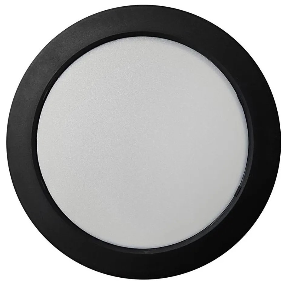 Plafoniera LED ROUND LED/18W/230V 4000K diametro 21,7 cm nero