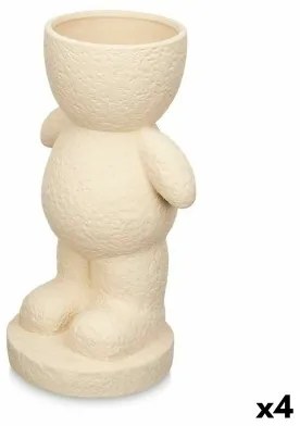 Statua Decorativa Beige Dolomite 19 x 31 x 15 cm (4 Unità) Vaso