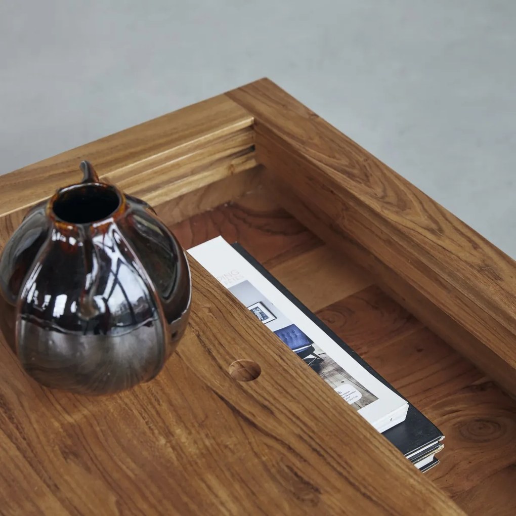 Tikamoon - Tavolino in legno di acacia 120x68 Bonnie
