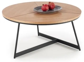 Tavolino KARIDA 41x80 cm beige/nero