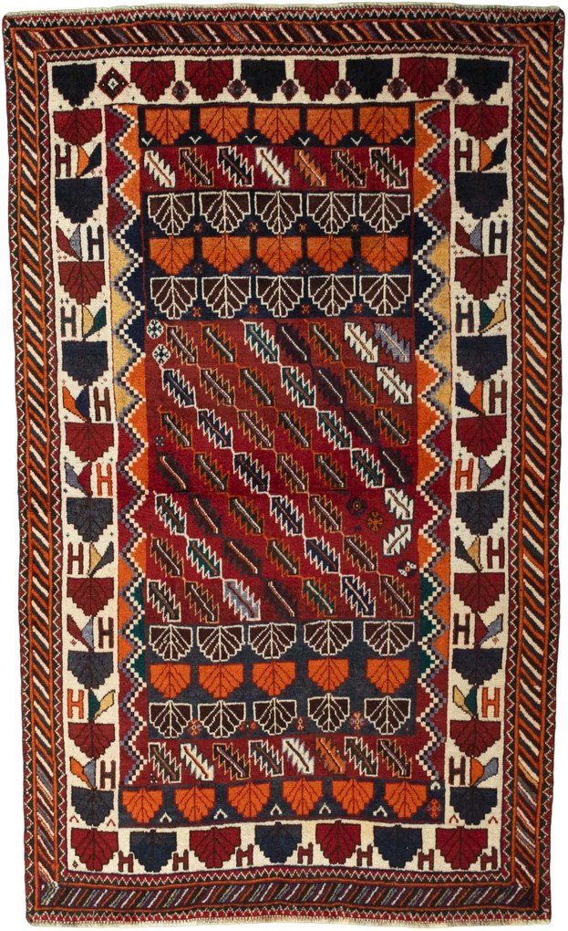 Gabbeh Tappeto persiano 200 x 120 Rosso (Iran) Annodato A Mano
