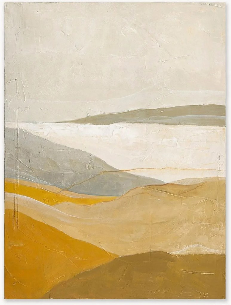 Quadro su tela dipinto a mano Yellow Field