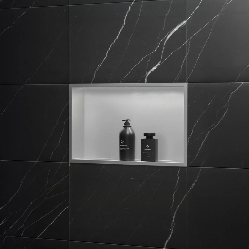 MENSOLA BAGNO 30x45 steel brush