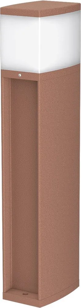 Paletto da Giardino Rettangolare Doppia Presa Corrente 40cm G9 - Corten