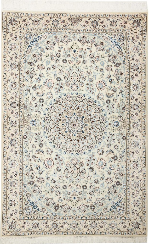 Nain Tappeto 100 x 160 Beige (Iran) Annodato A Mano