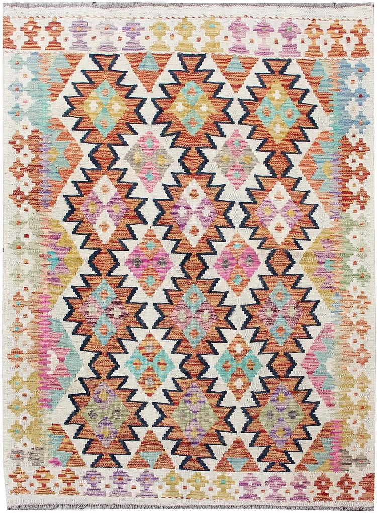 Kilim Tappeto 110x150 (Pakistan) Tessuto A Mano