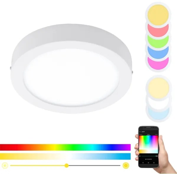 Eglo 96669 - Lampada da soffitto LED RGBW dimmerabile FUEVA-C LED/15,6W/230V BT