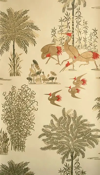 Osborne & Little Carta da parati Jagmandir - Sand/ Gold