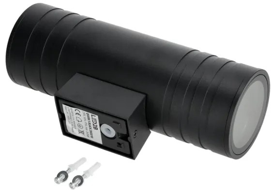 Applique da esterno 2xGU10/35W/230V IP54 arrotondato nero