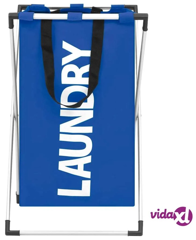 vidaXL Portabiancheria Blu