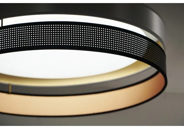 Duolla-Plafoniera LED ROLLER DUO SH. LED/24W/230V diametro 45 cm argento/nero