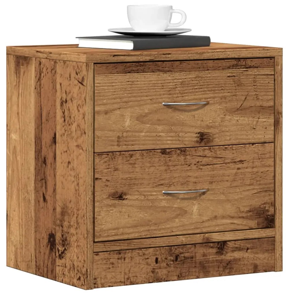 Comodino Legno Vecchio 40x30x40 Cm İn Truciolato /
