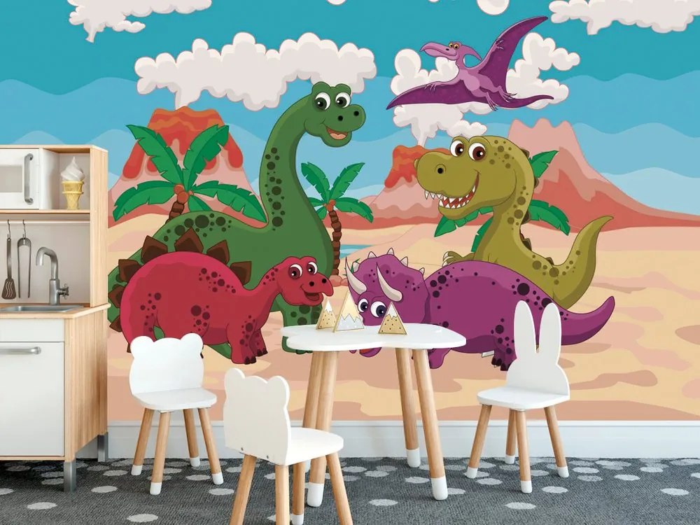 Carta da parati – Mondo dei dinosauri
