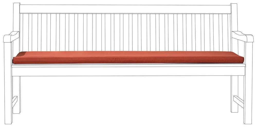 Cuscino per panchina rosso 169 x 50 cm VIVARA  Beliani