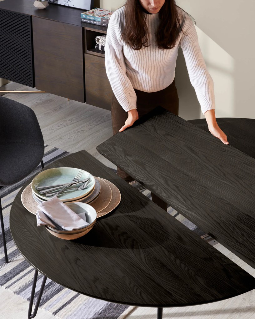 Kave Home - Tavolo allungabile Milian Ã˜ 120 (200) cm