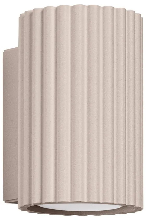 Lampada da parete grigio tortora in metallo ø 6,5 cm Gleam – Sollux