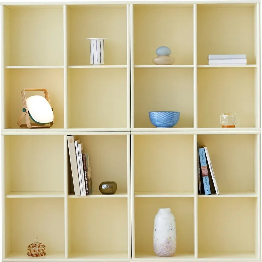 Libreria giallo chiaro da parete 140x140 cm Mistral - Hammel Furniture