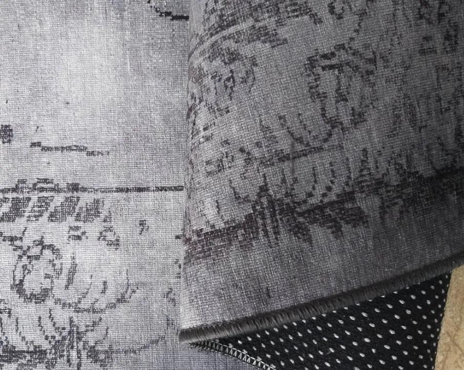 Tappeto vintage grigio in stile orientale Larghezza: 80 cm | Lunghezza: 150 cm
