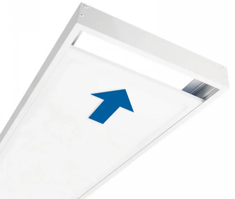 Plafoniera LED 120x30 40W IP40 No-Flickering - LIFUD Driver Colore Bianco Caldo 3.000K