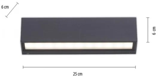 Paul Neuhaus 9675-13 - LED Applique da esterno ROBERT 2xLED/9W/230V IP65