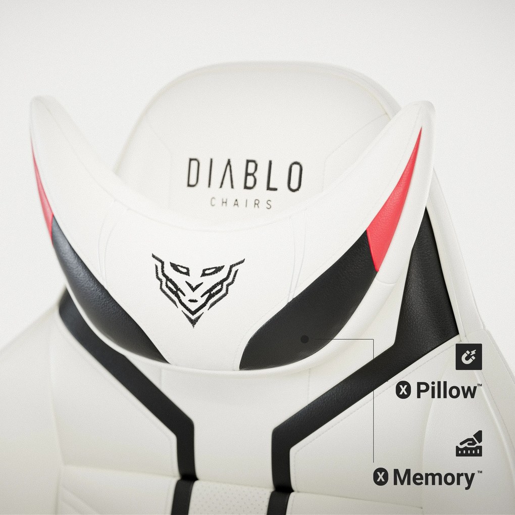 Sedia da gaming Diablo X-Ray 2.0 King Size : Bianco/Nero