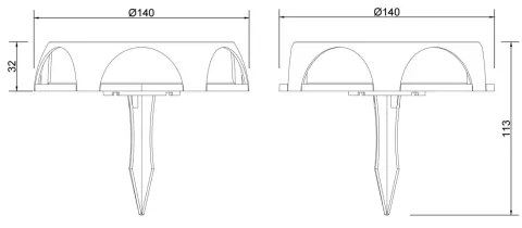 Globo 36506 - Lampada LED solare LED/1,2W/3V IP65