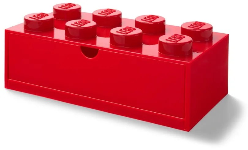 Scatola da tavolo rossa con cassetto , 31 x 16 cm - LEGO®