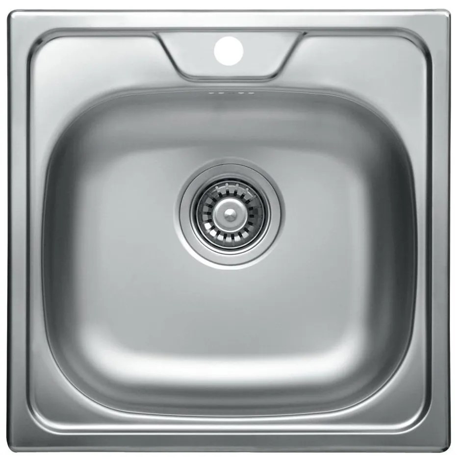 ALVEUS 1074634 - Lavello della cucina ALLUX 48x48 cm opaco acciaio/raso